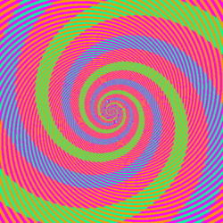 Пазл: Цветная спираль