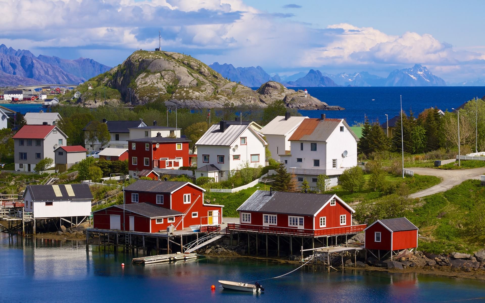 Рыболовецкая деревенька в Норвегии