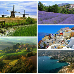 Пазл: Пейзажи разных стран