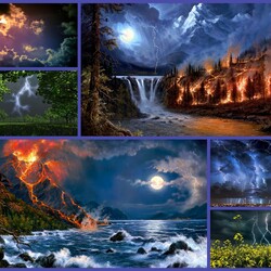 Пазл: Молнии