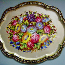 Пазл: Жостовский поднос