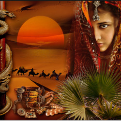 Пазл: Восточная красавица     
