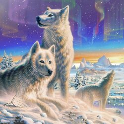 Пазл: Волки 