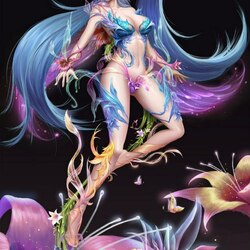 Пазл: Девушка в цветах