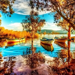 Пазл: На озере 