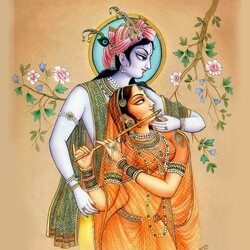 Пазл: Кришна и Радха