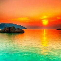 Пазл: Закат на море