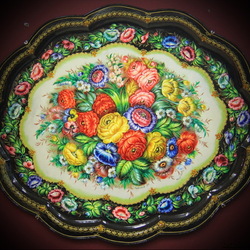 Пазл: Жостовский поднос