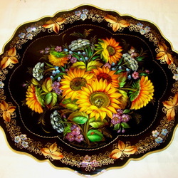 Пазл: Жостовский поднос