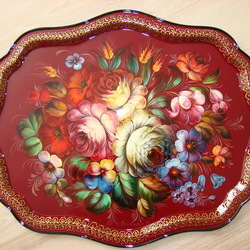 Пазл: Жостовский поднос