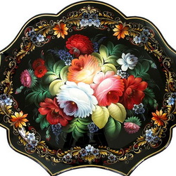 Пазл: Жостовский поднос