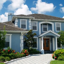 Пазл: Голубой дом