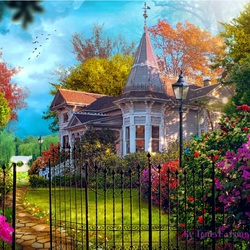 Пазл: Дом с садом