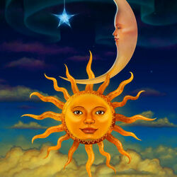 Пазл: Солнце и луна