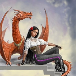 Пазл: Красавица и дракон