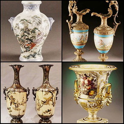 Пазл: Антикварные вазы