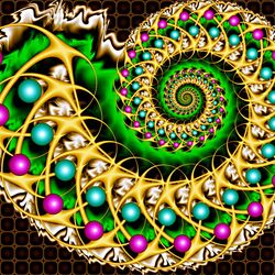 Пазл: Яркая спираль