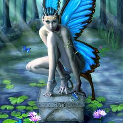 Пазл: Синяя бабочка