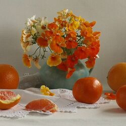 Пазл: Оранжевый натюрморт 