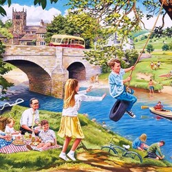 Пазл: Отдых на реке