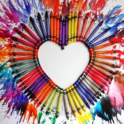 Пазл: Цветные мелки