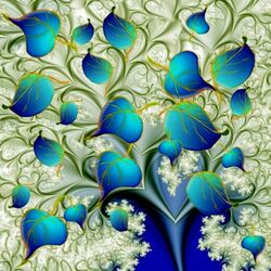 Пазл: Бирюзовая ветка