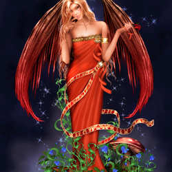 Пазл: Алый ангел