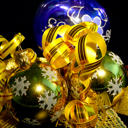 Пазл: Новогодние игрушки