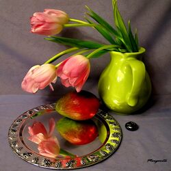 Пазл: Тюльпаны и манго