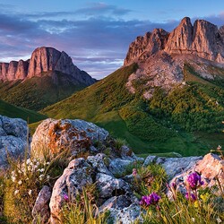 Пазл: Рассвет в горах 