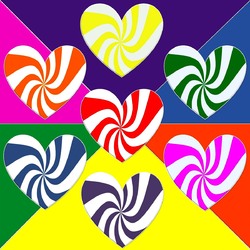 Пазл: Сердечки