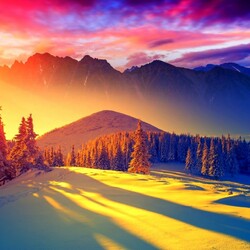 Пазл: Уходящие лучи солнца