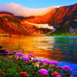 Пазл: Туман над горами