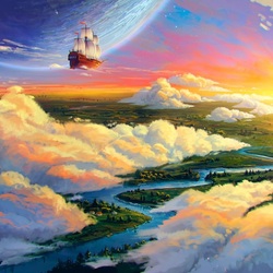 Пазл: Летающий корабль