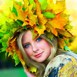 Пазл: Девушка Осень