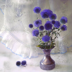 Пазл: Синие шарики