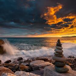 Пазл: У моря 