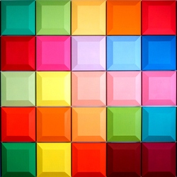 Пазл: Разноцветные квадраты