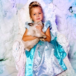 Пазл: Девочка с любимцем