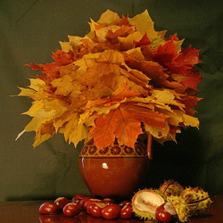 Пазл: Букет осенних листьев