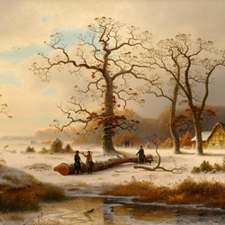 Пазл: Зимний пейзаж