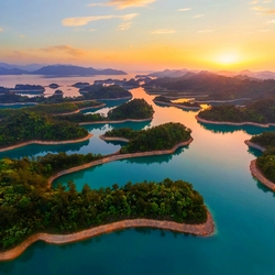 Пазл: Озеро тысячи островов   