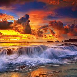 Пазл: Морской закат     