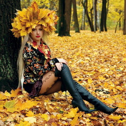 Пазл: Девушка Осень