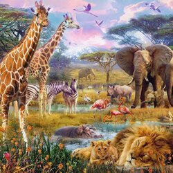 Пазл: Животные Африки 
