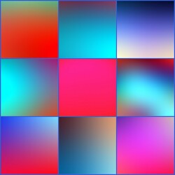 Пазл: Красно-голубой