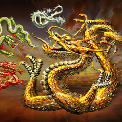 Пазл: Драконы 