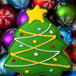 Пазл: Рождественское печенье и шары