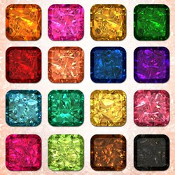 Пазл: Цветные камни