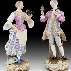 Пазл: Фарфоровые статуэтки